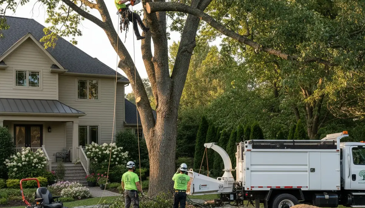 Professional landscaping and tree removal in Worcester, MA by Chop Chop Tree experts