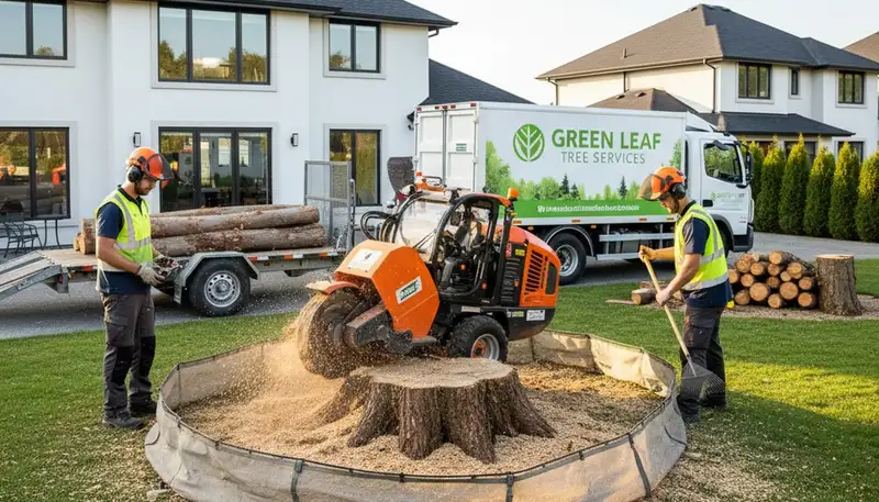 Professional stump removal service in Worcester MA by licensed tree experts at Chop Chop Tree