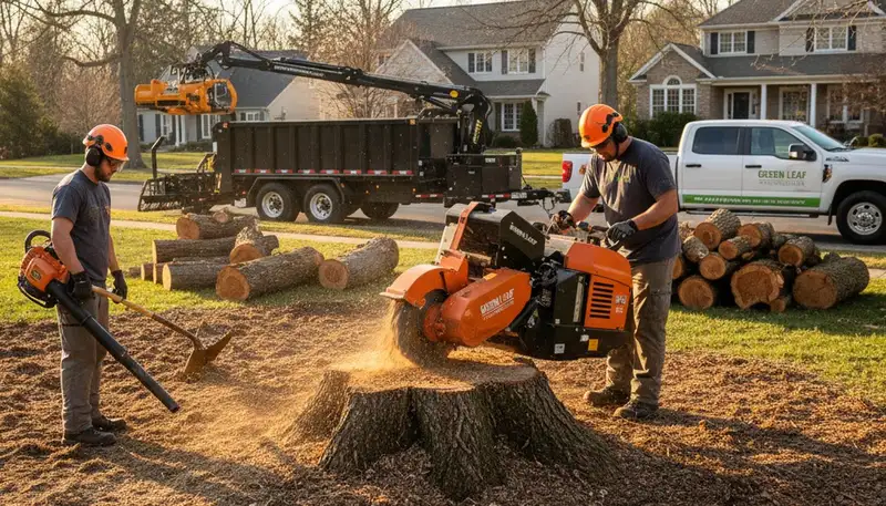 Professional stump removal service in Worcester MA by Chop Chop Tree experts