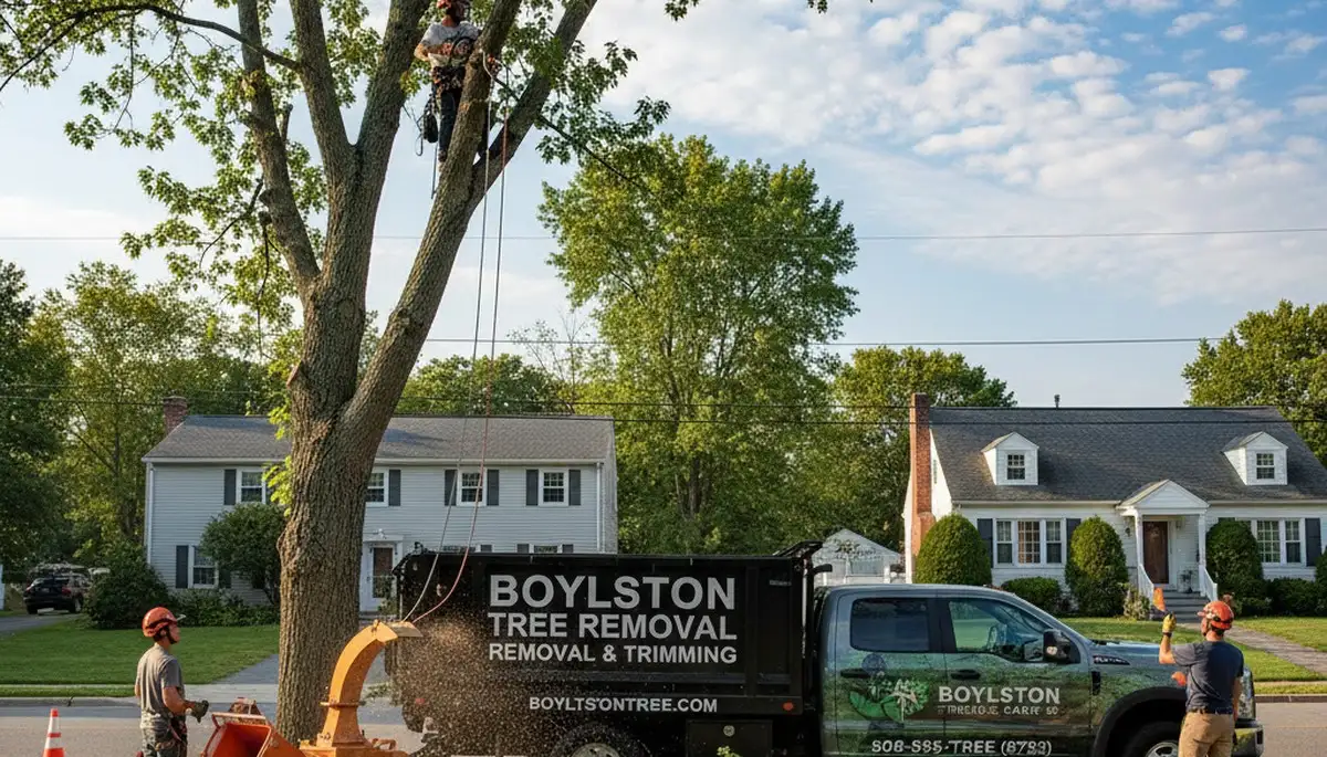 Professional tree removal service in Worcester MA by certified arborists