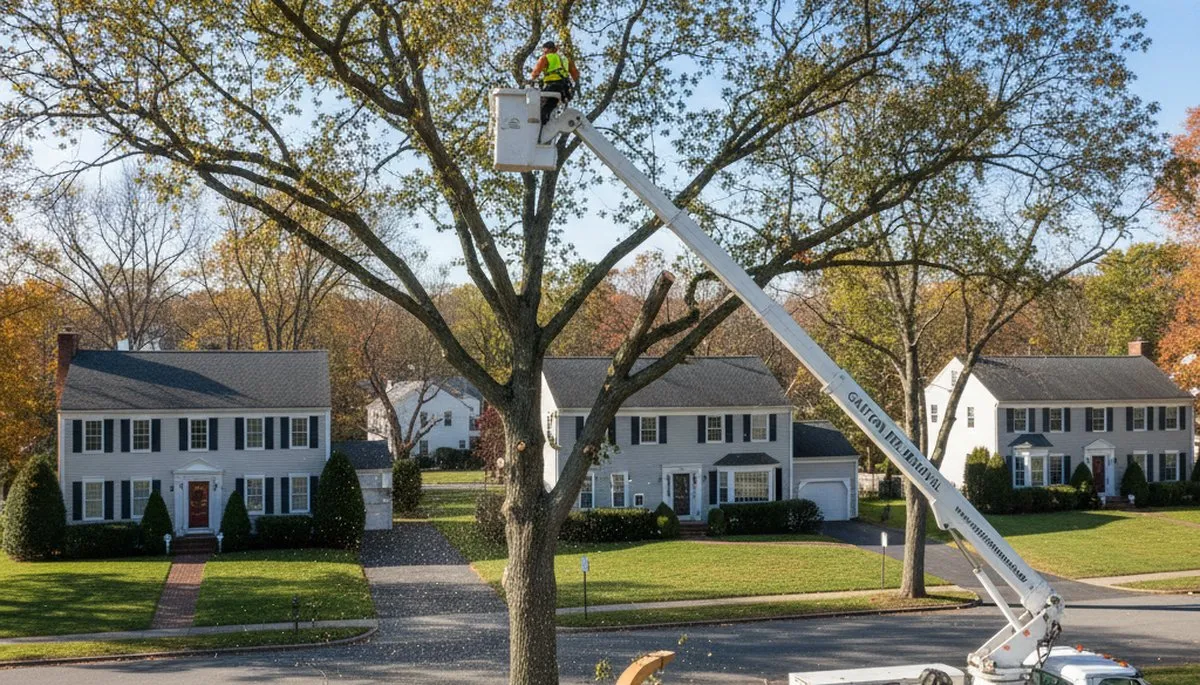 Professional tree removal service in Worcester MA by certified arborists