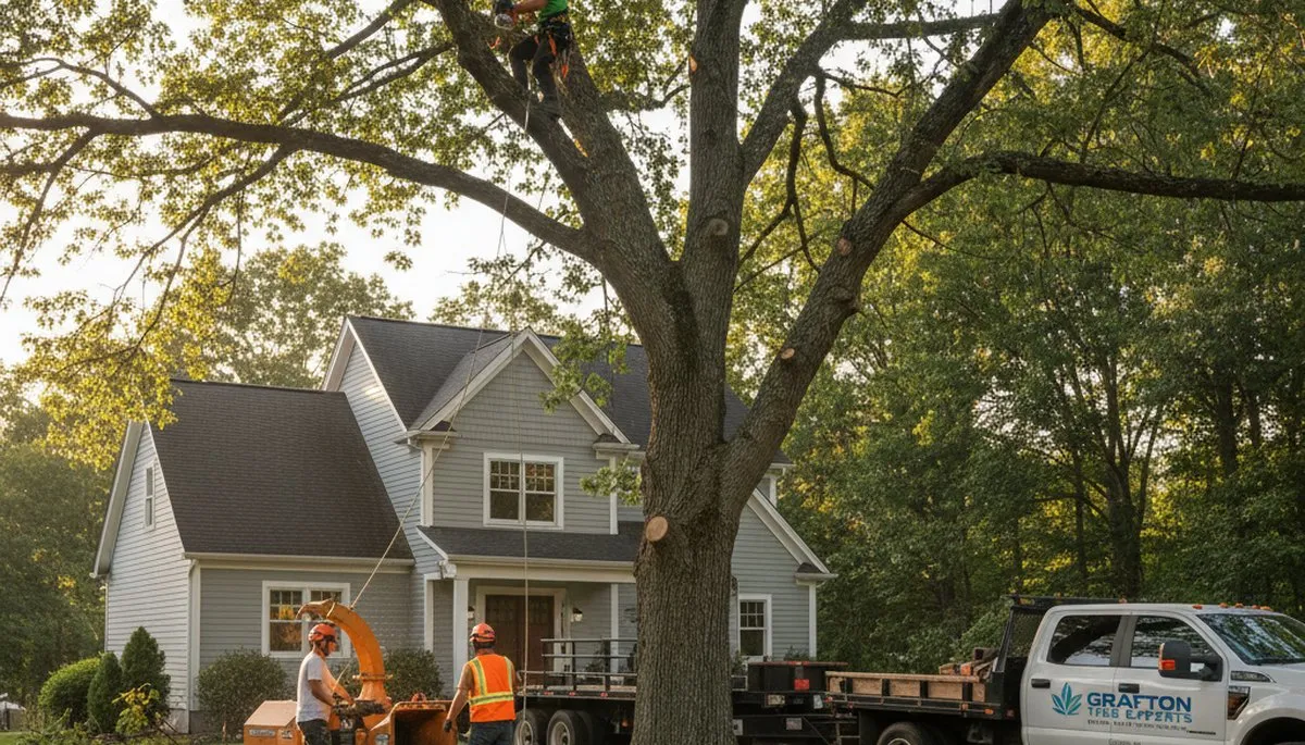 Professional tree removal service in Worcester MA by treetrimmingworcesterma.com crew