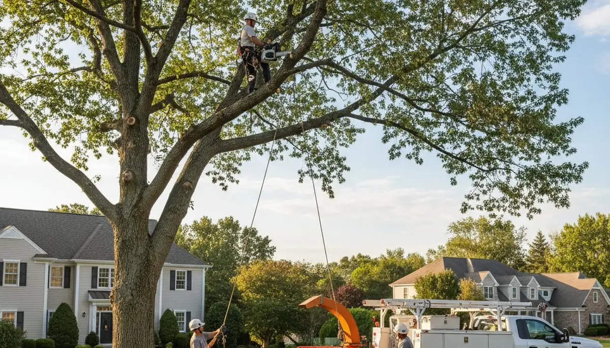 Professional tree removal service in Worcester MA by certified arborists