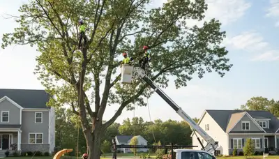 Professional tree removal service in Worcester MA by certified arborists