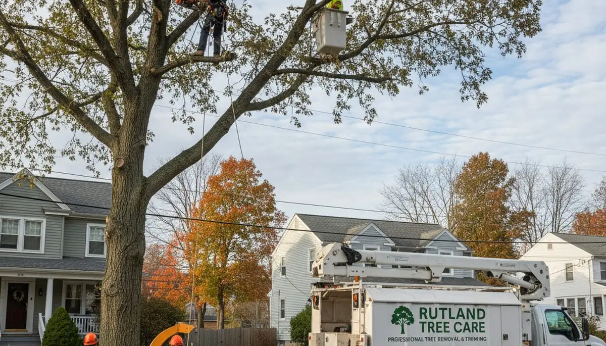 Professional tree removal service in Worcester MA by certified arborists