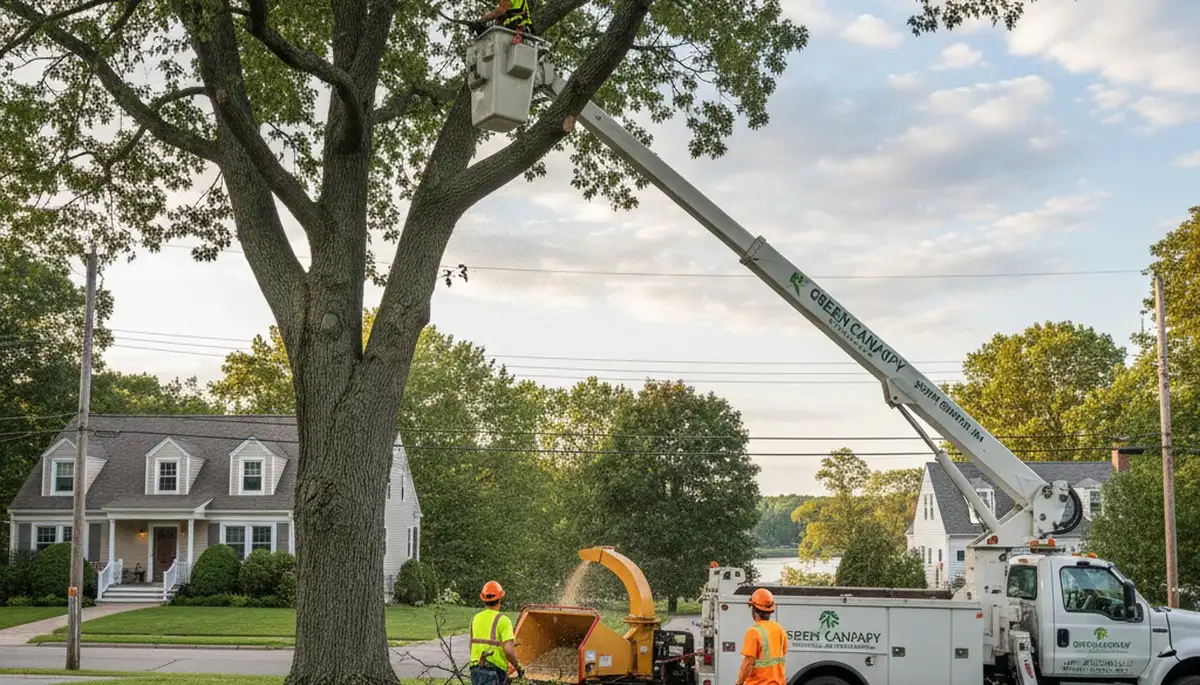 Professional tree removal service in Worcester MA by certified arborists