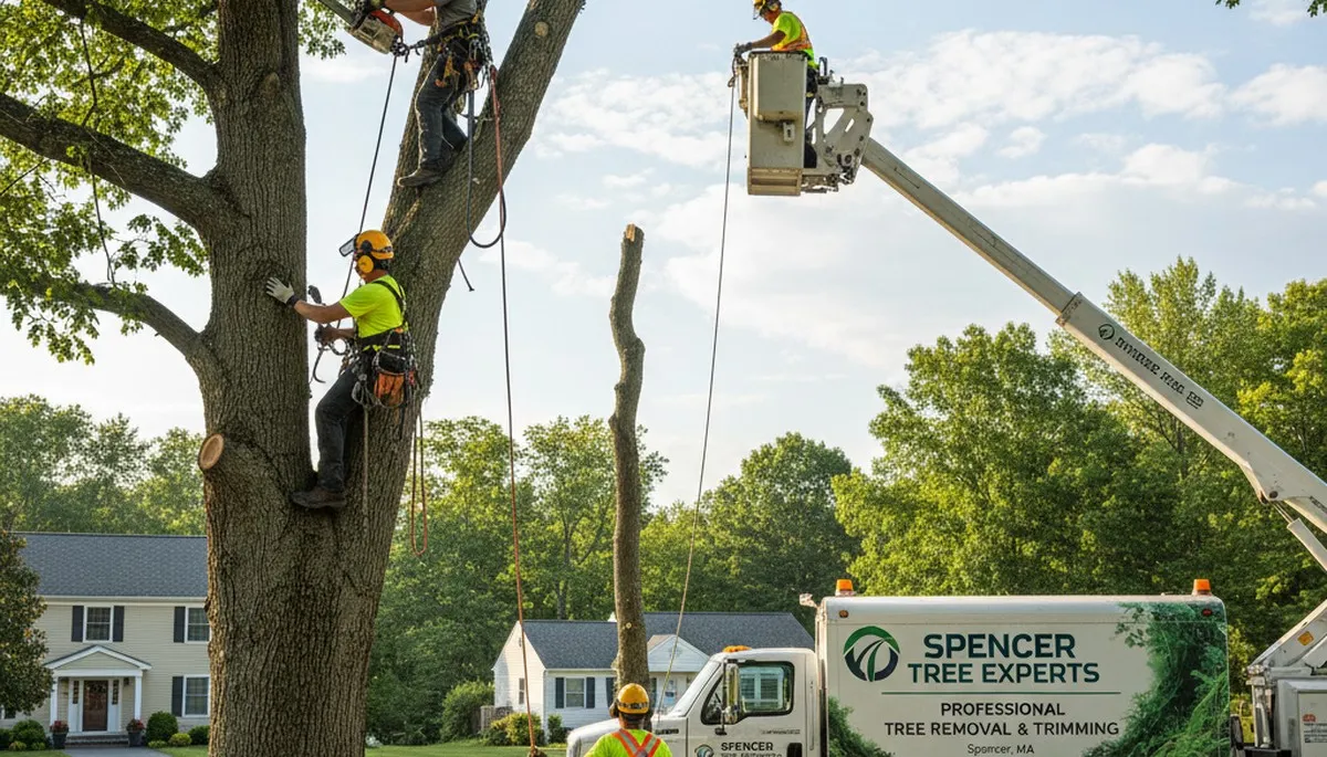 Professional tree removal service in Worcester MA by expert arborists from Tree Trimming Worcester MA