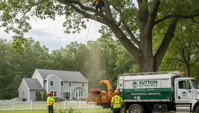 Professional tree removal service in Worcester MA by certified arborists