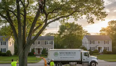 Professional tree removal service in Worcester MA by certified arborists